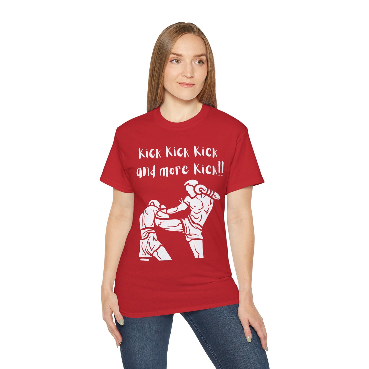 Muay Thai "KICK KICK KICK" Unisex Ultra Cotton Tee