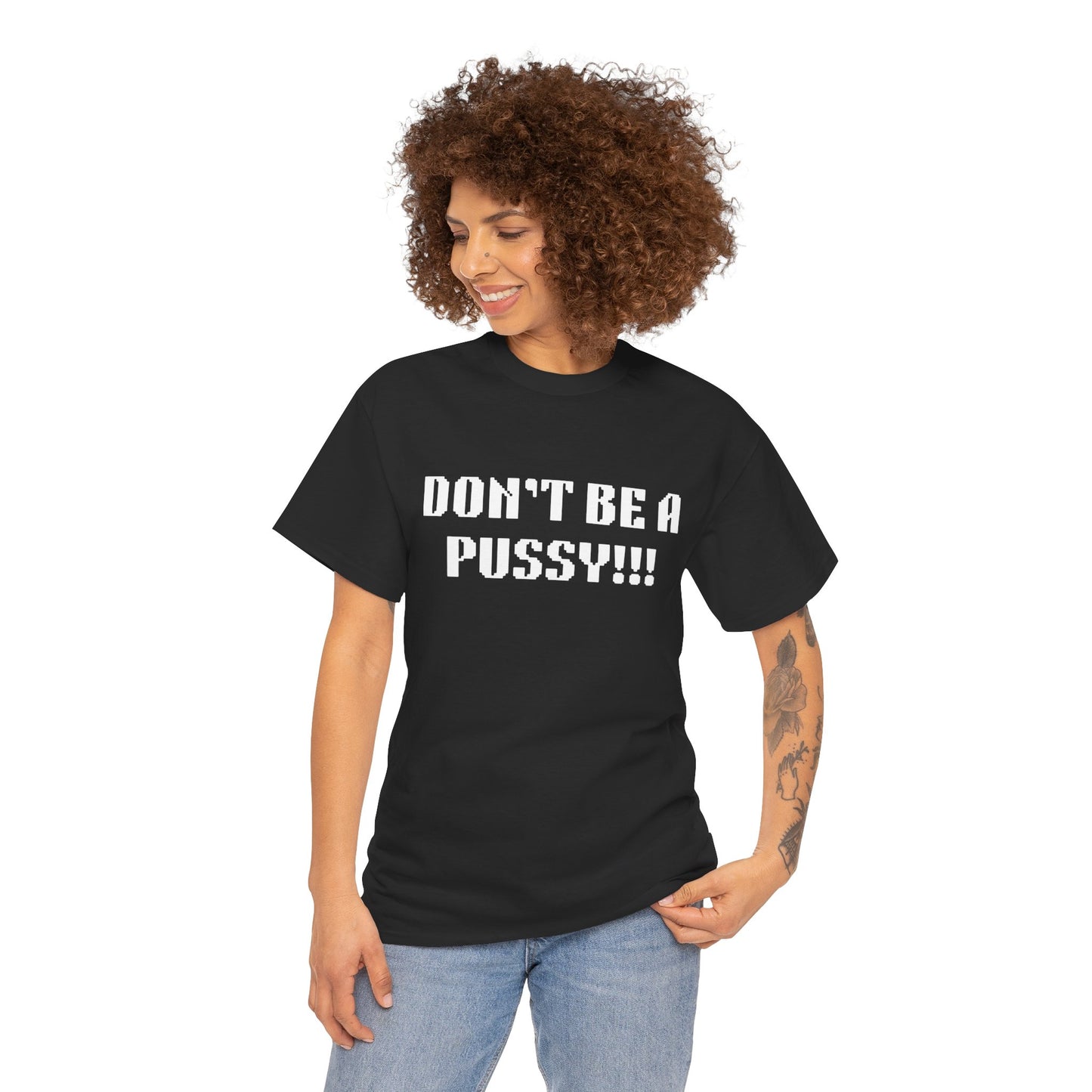 Muay Thai "Don't Be A Pussy!!!" Unisex Heavy Cotton Tee