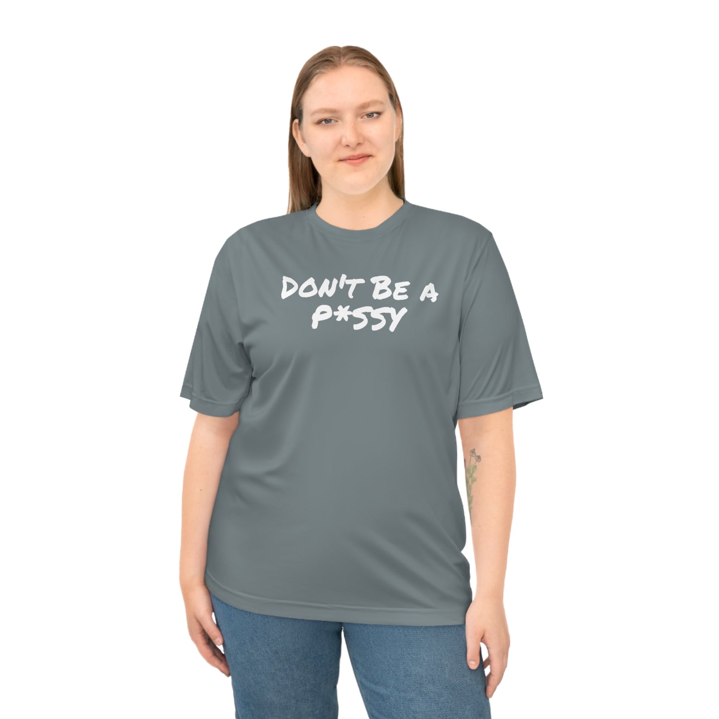 Funny Unisex T-shirt: 'Don't Be a Pussy' Training Tshirt